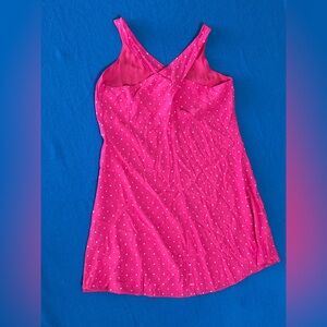 Loft Dotted Criss Cross Back Swing Dress Womens Sz‎ M 20" PTP